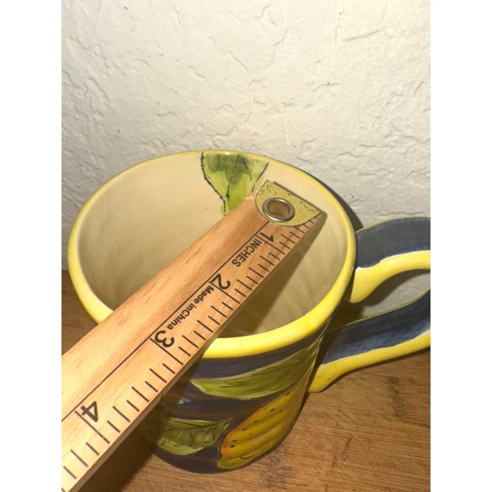 Hand-Painted Ceramic Mug With Lemon Design - Picture 5 of 5